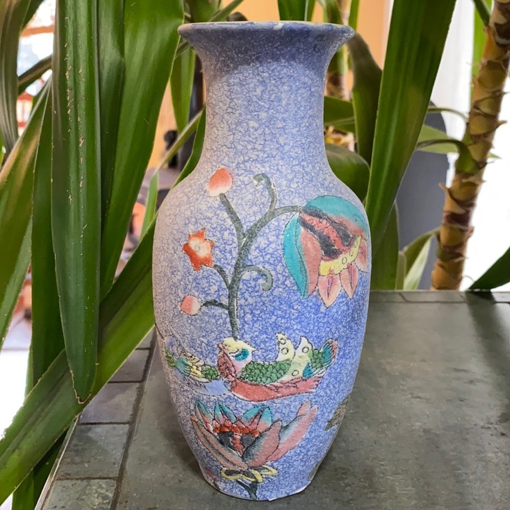 Abstract Art Covered Flower Vase